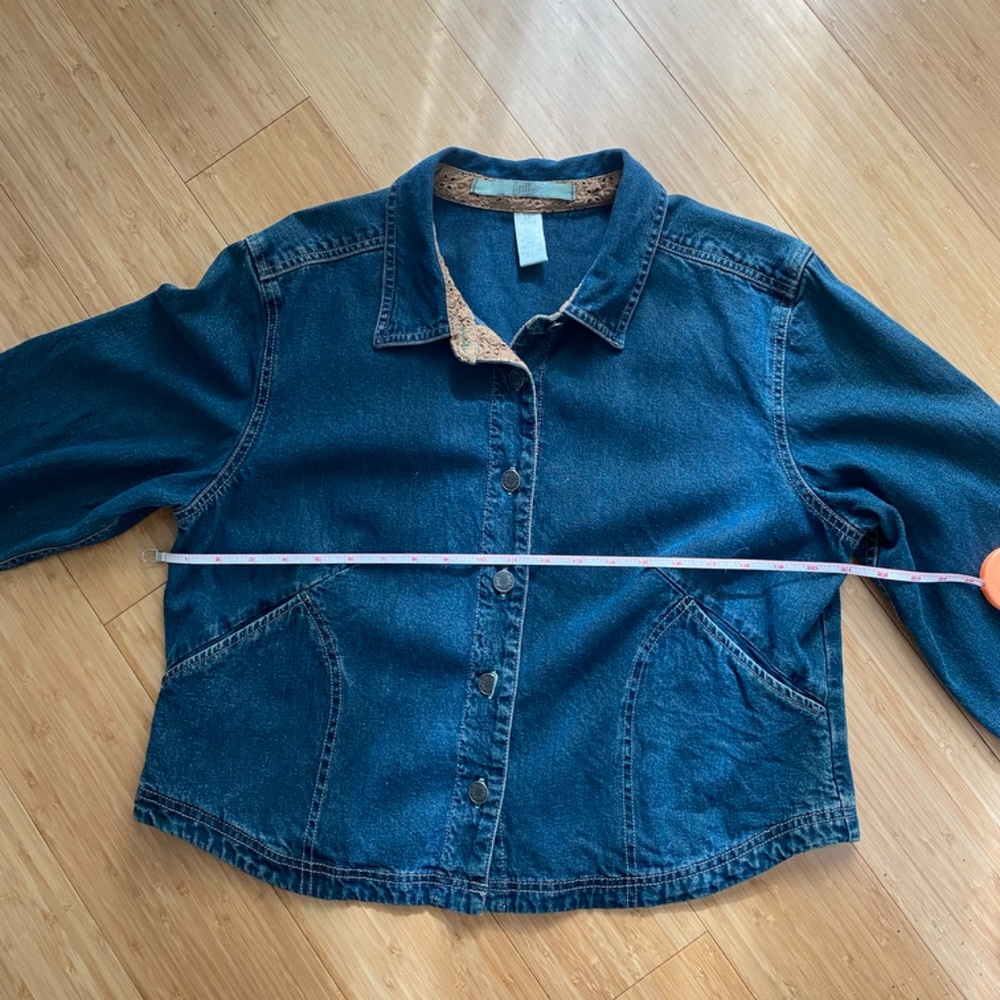 J.Jill denim jacket size LP - Picture 10 of 11